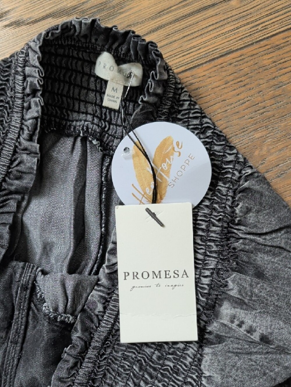 Promesa Washed Black Button-Front Maxi Skirt - Picture 2 of 4